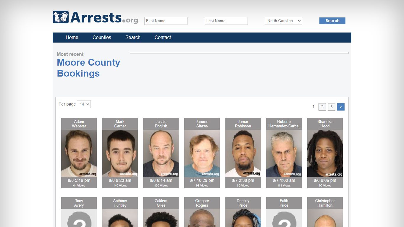 Moore County Arrests and Inmate Search